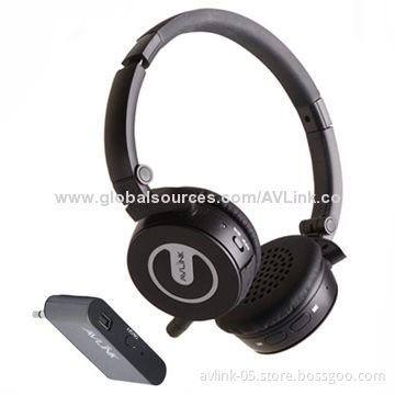 Multi-functional 2.4GHz Wireless Headphones with Mini Transmitter, 3.5mm Audio Plug and USB for PC